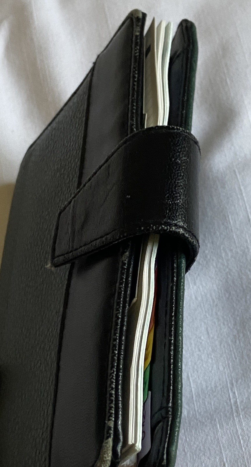 Vintage Cambridge 6 Ring Snap Compact Planner Binder Organizer – Green/Black