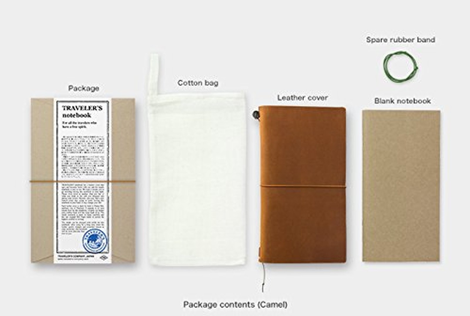 トラベラーズカンパニー Traveler’s Notebook, Regular Size, Camel 15193006