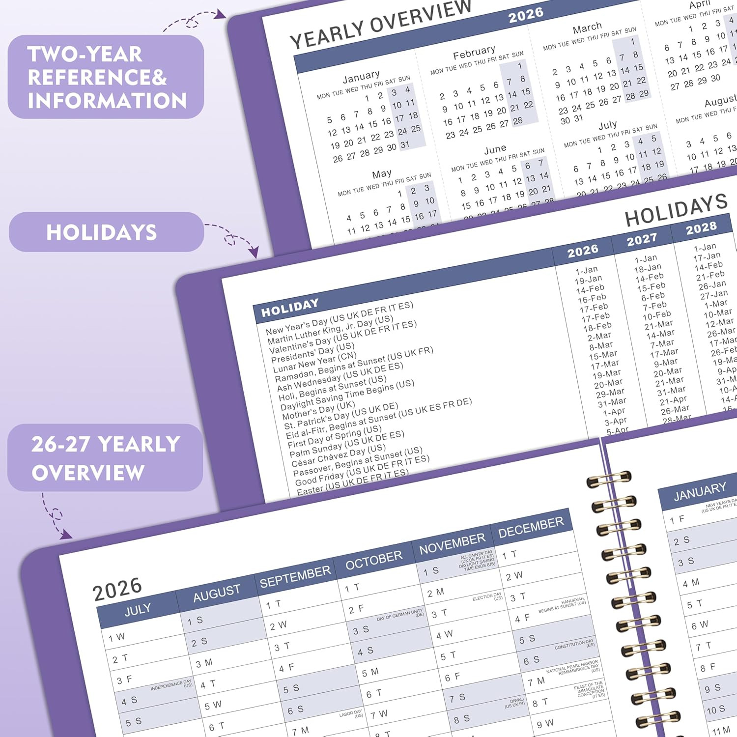 2026-2027 Weekly Appointment Book – Daily Planner 2026-2027 from July 2026