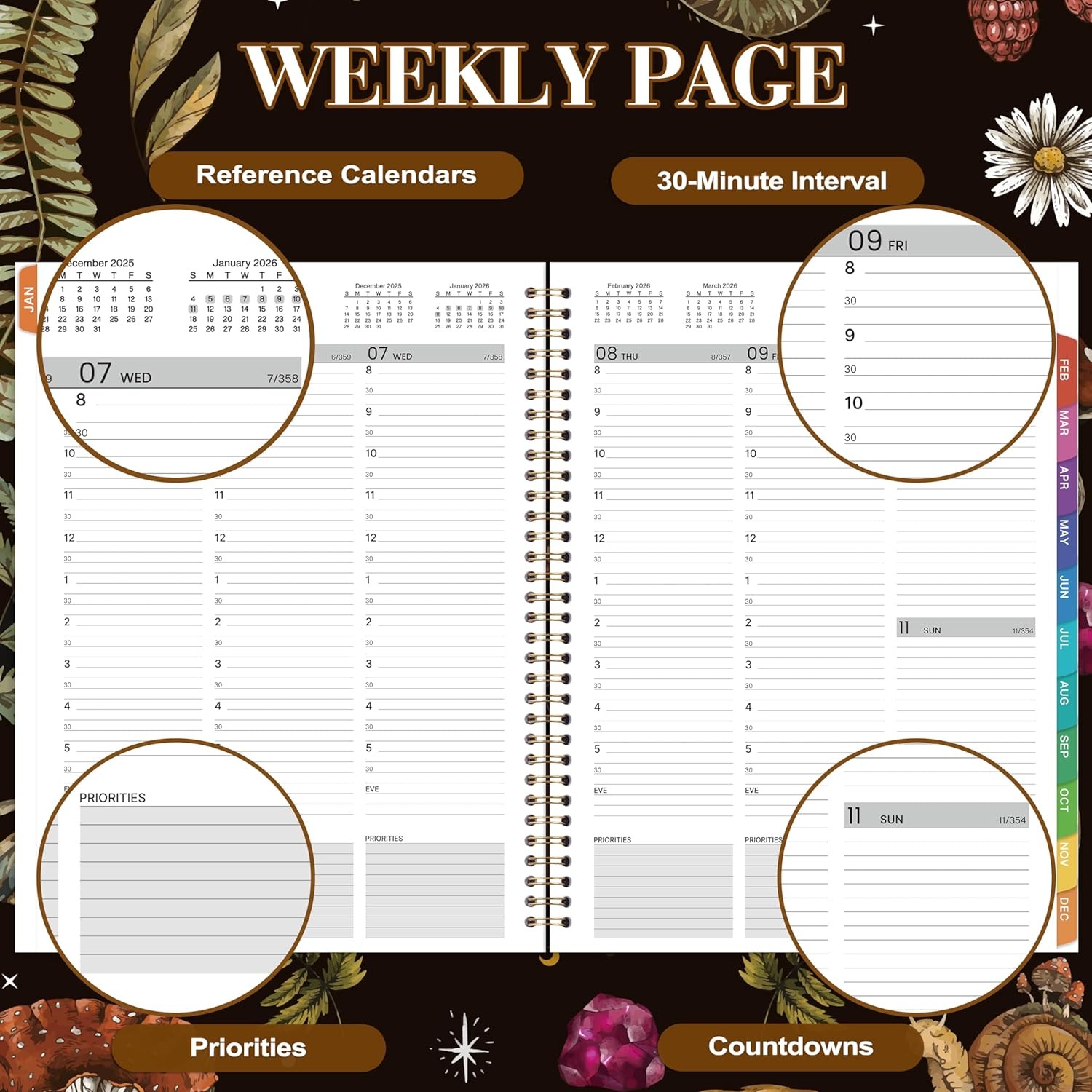 2026 Appointment Book/Planner – 8.1″X11″, 2026 Daily Planner, Jan. 2026- Dec….