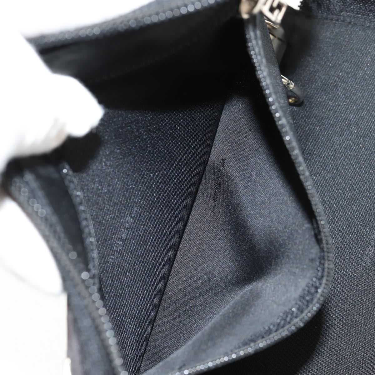 FENDI Zucca Canvas Planner Black Silver Auth 153661V