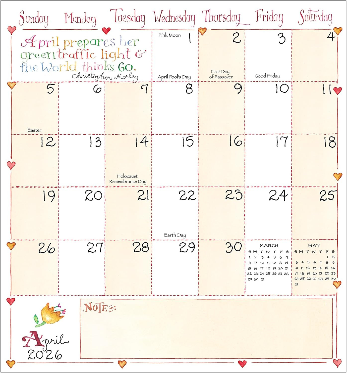 2026-2027 Susan Branch Small Monthly Pocket Planner with 2 Page Large Calendar G