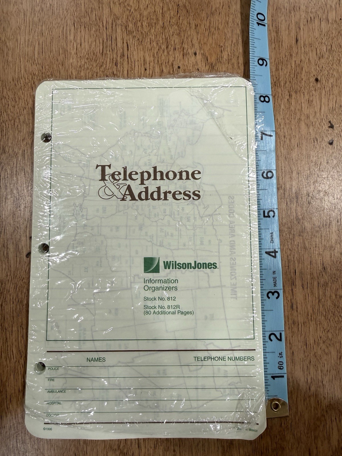 Day Runner/WilsonJones Telephone and Address Pages, Refill, Loose-Leaf.