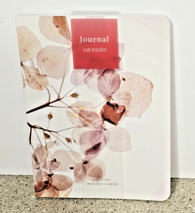 Journal Heavy Cover 160 Pages 8″ x 6” Lined Pages – Pink Floral Cover