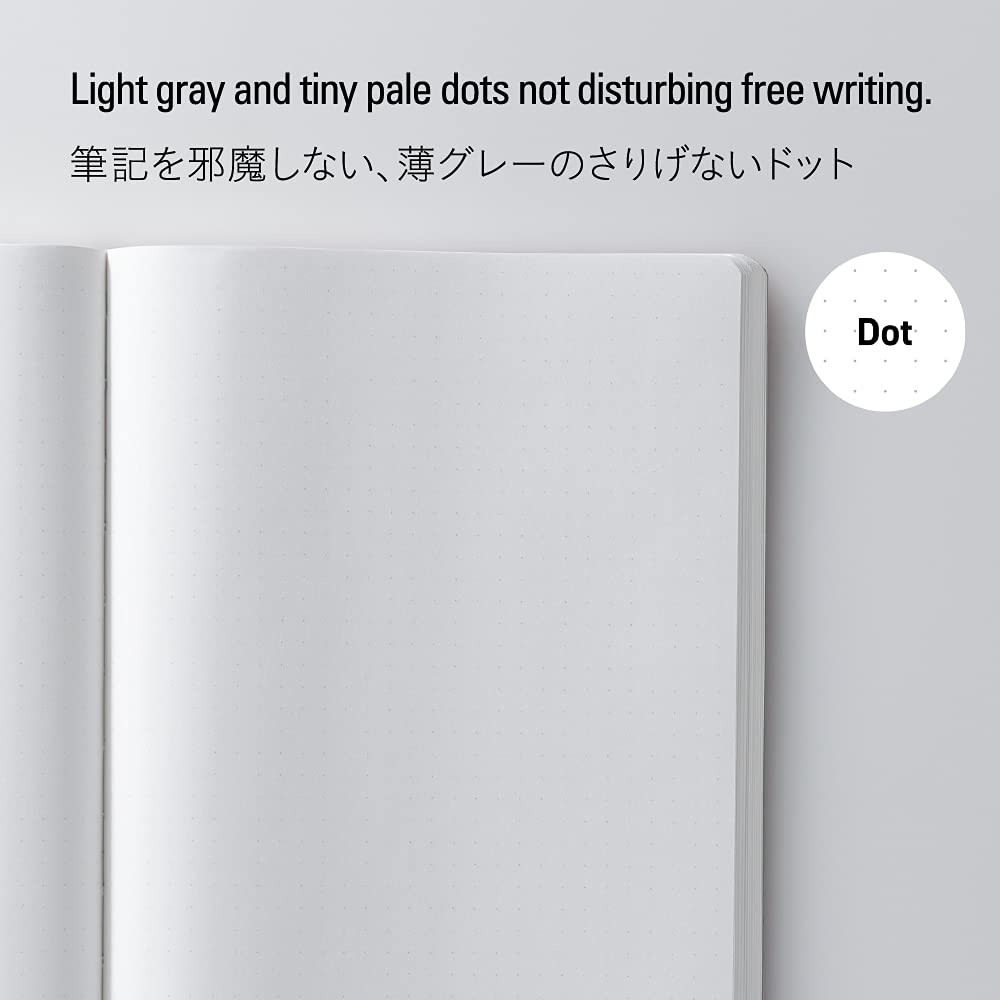Nitoms S4152 STALOGY Notebook, 1/2 Ear, A5, Dot Square, Red red