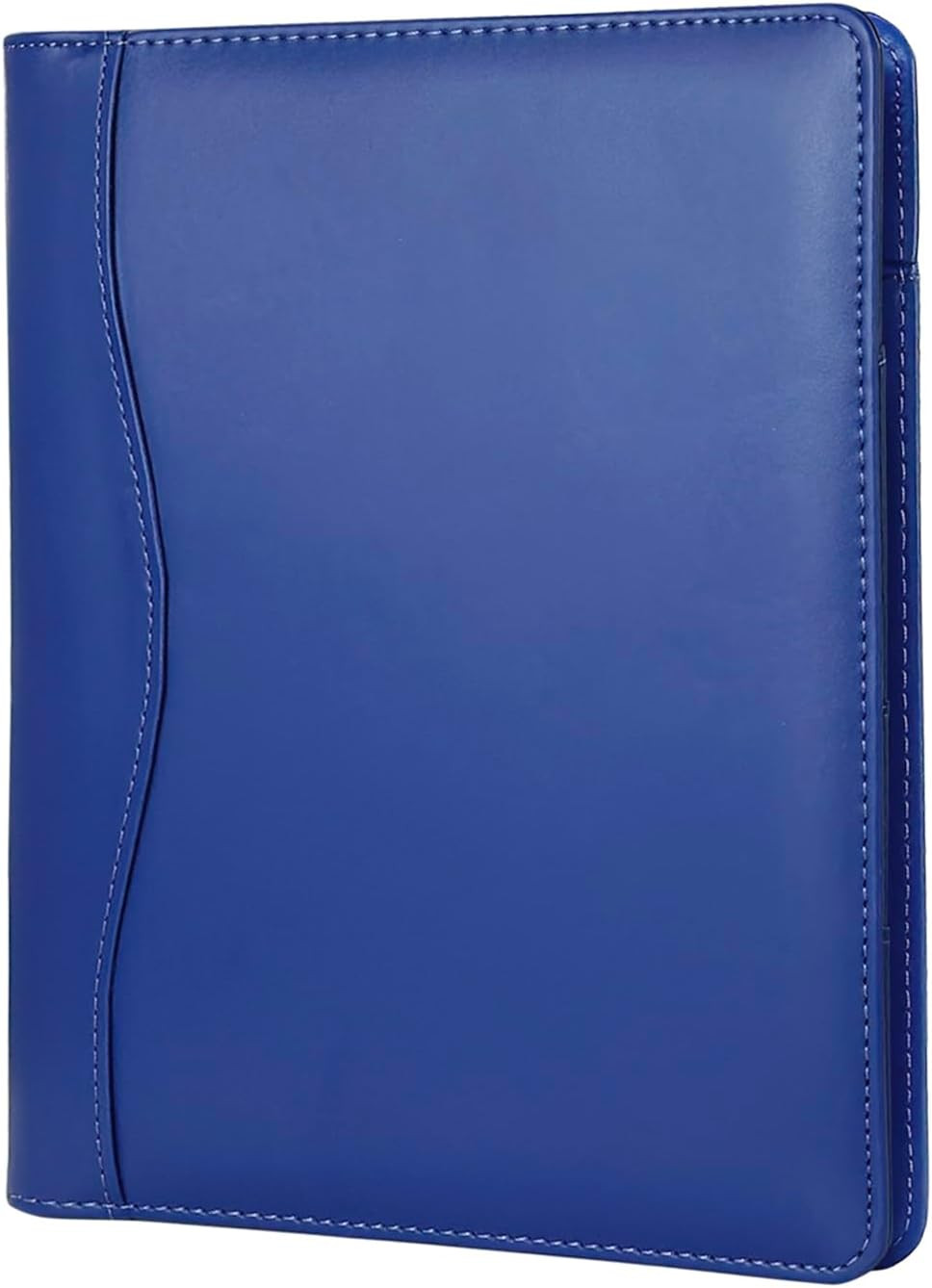 Leather Portfolio Binder 5 X 8, Mini Soft Leather Padfolio A5 Business Binder Le