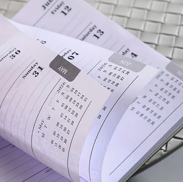 A7 Specification 2026 Planner Book Mini Portable Pocket Daily Pocket Notebook