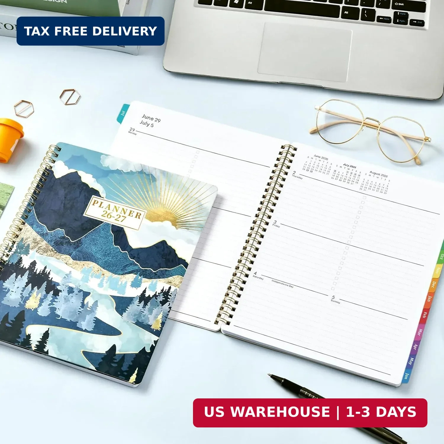 2026-2027 Planner – JUL 2026 – JUN 2027, Planner 2026-2027, 8” x 10”, Planners