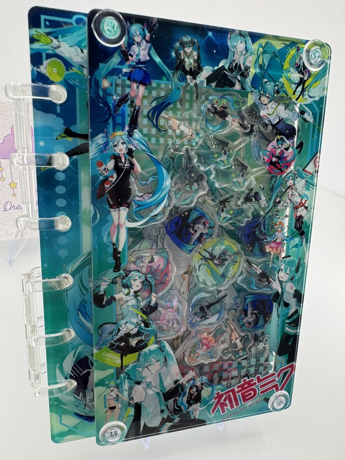 New Hatsune Miko Acrylic Shaker Mini Notebook (A7 size- Small)