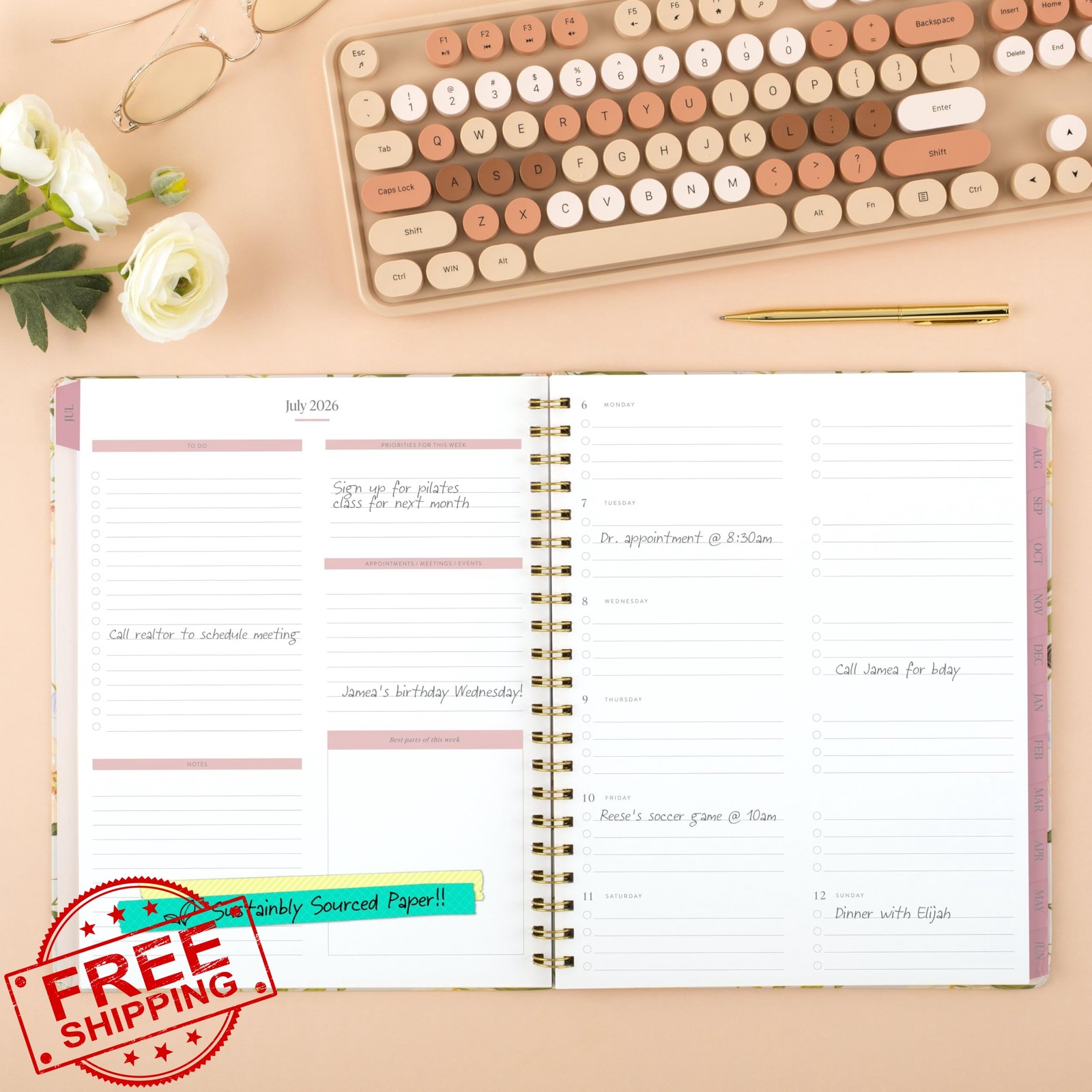 Cambridge Planner 8.5″x11″ Pollinator