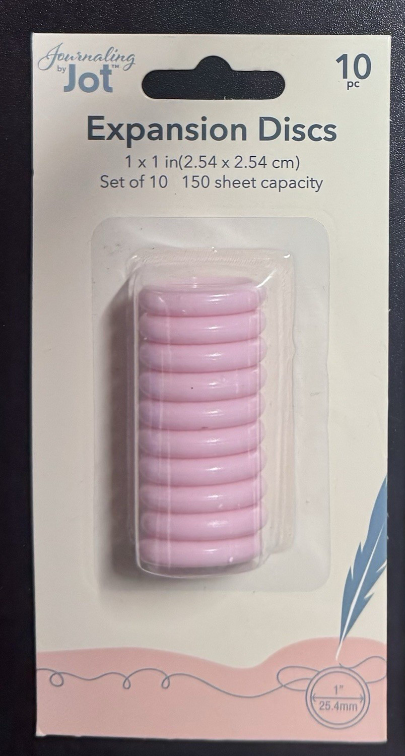 10 Pc 1” Discs Note-Taking System Discbound Expansion, Pack of 10, Pink
