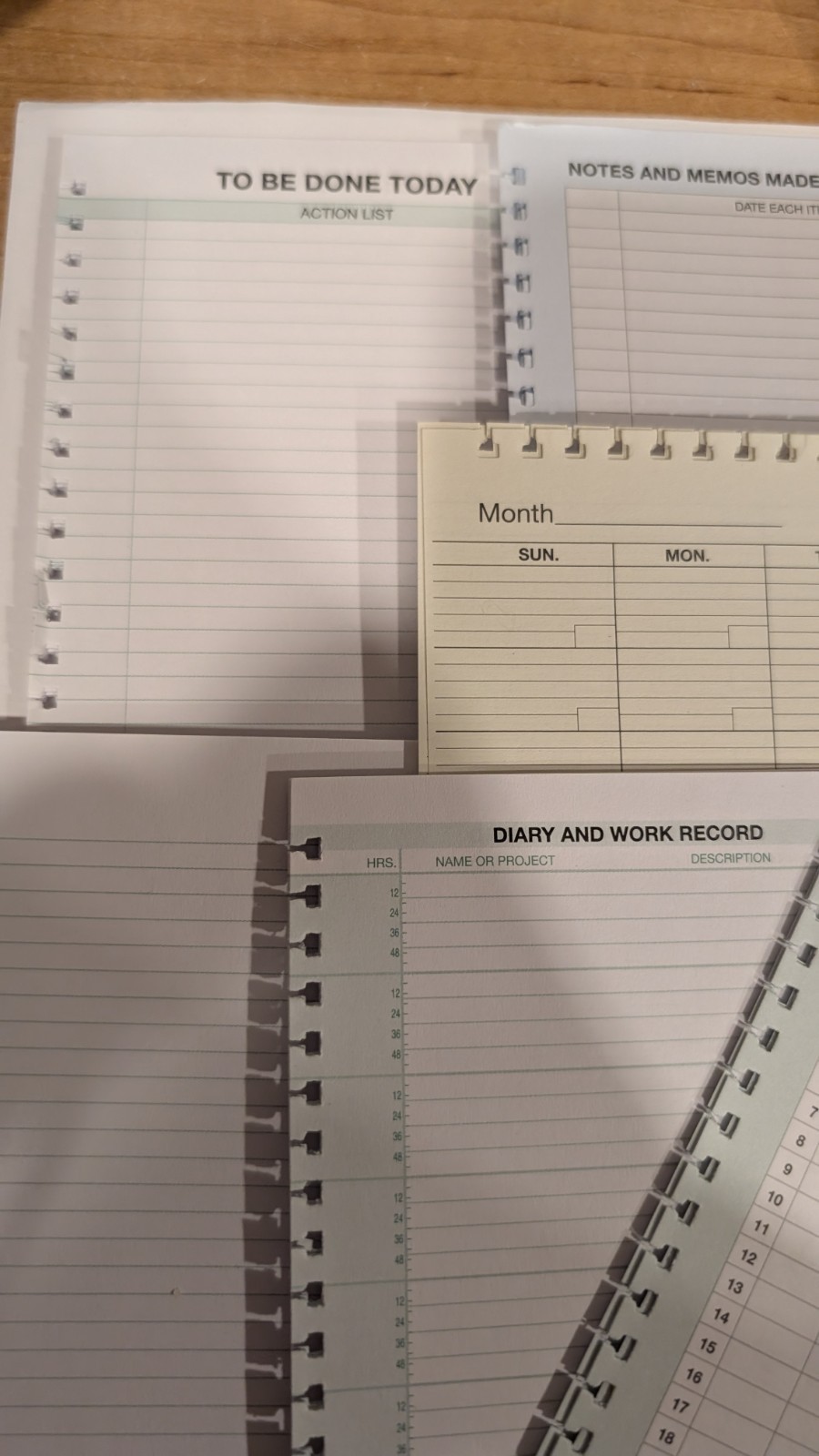 Day-Timer Pocket Size 61/2″ x 3″ Additional Add On Pages To Customize