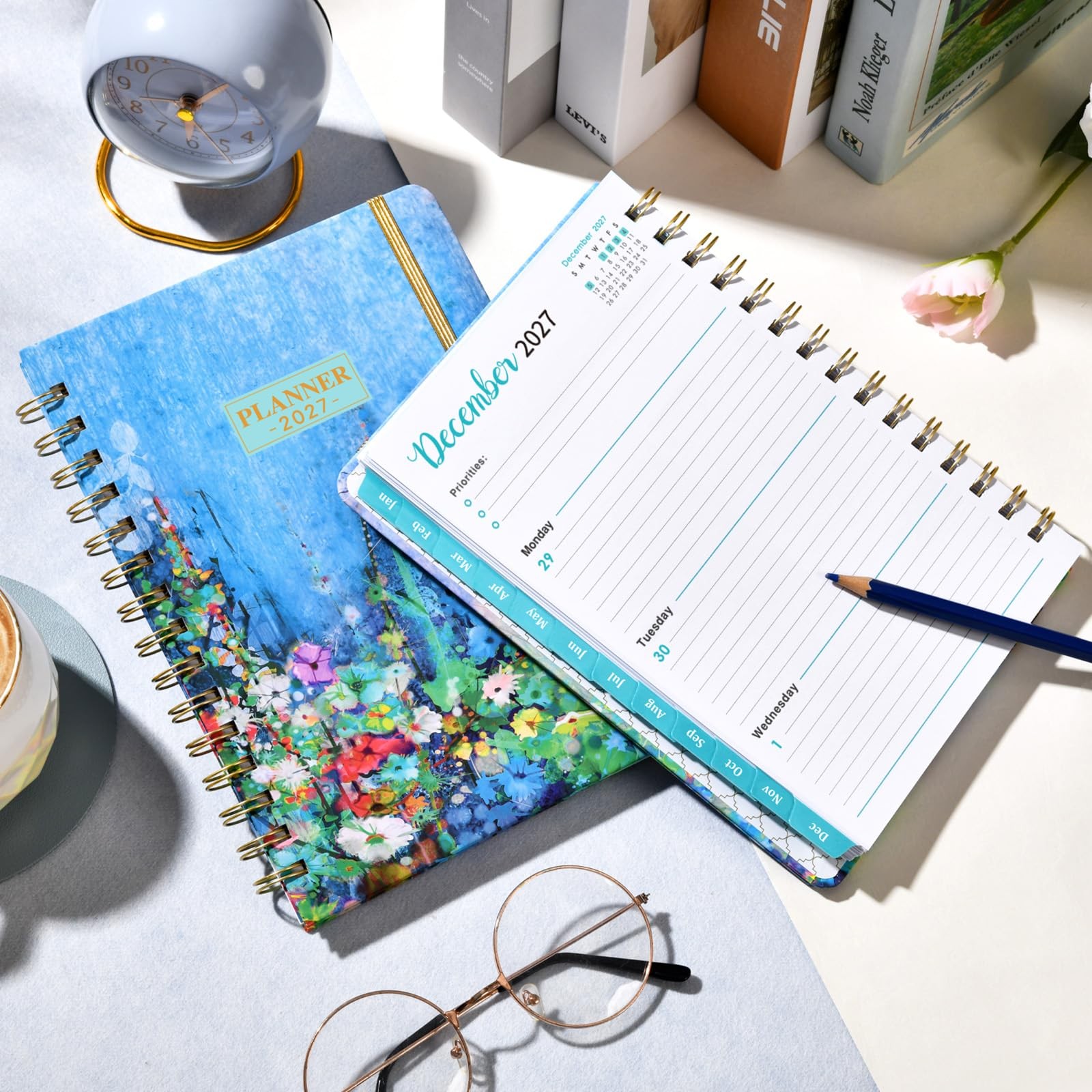 2027 Planner – 6.4″ x 8.5″, 2027 Planner Weekly and Monthly from Jan. – Dec.2…