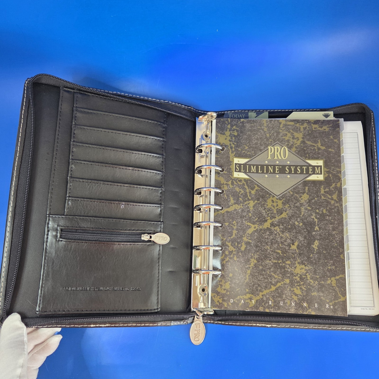 Day Runner Pro Business System Black 7-Ring Binder Planner Full Inside