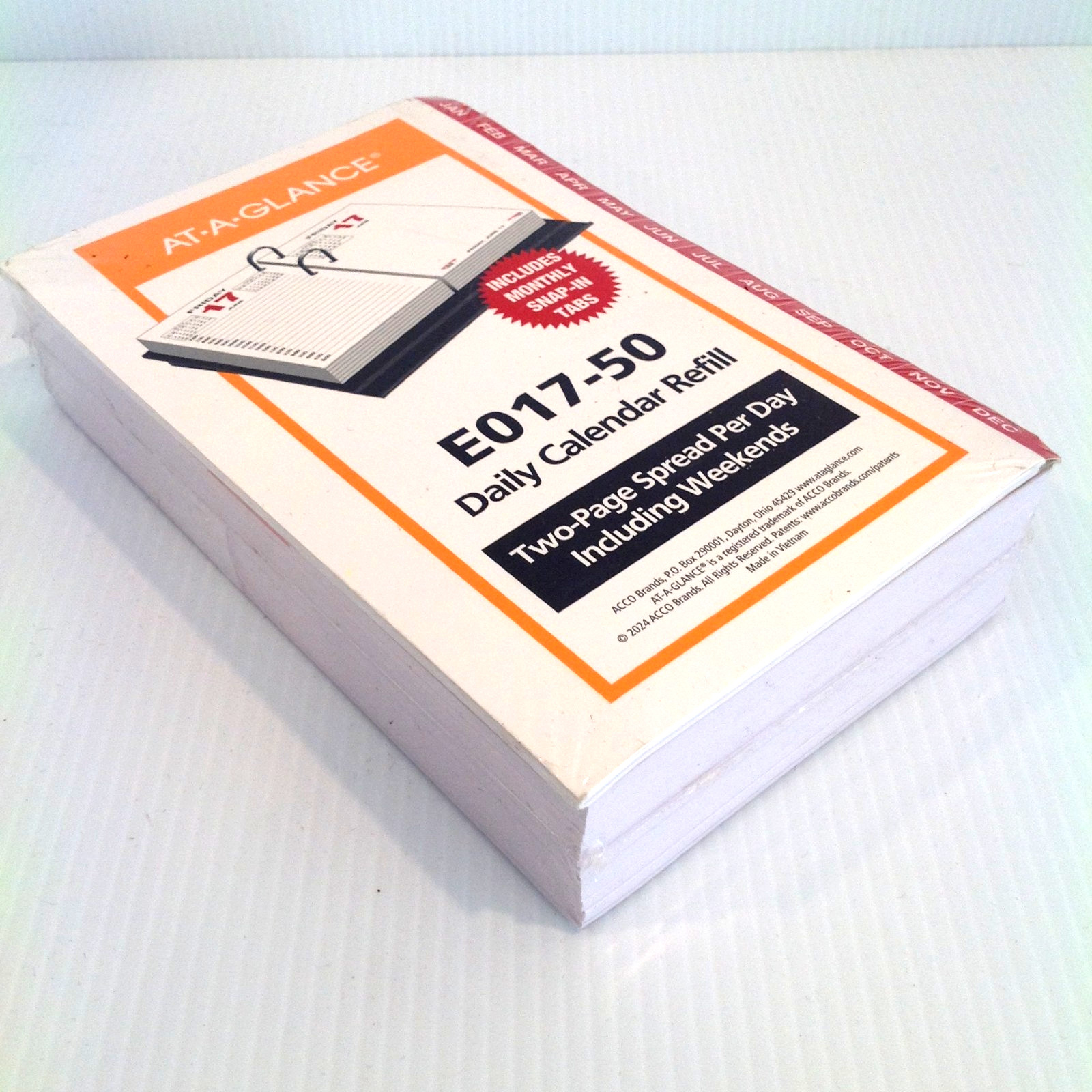 2026 At-A-Glance E017-50 Daily Desk Calendar w Index Refill Only 3.5 x 6″ NEW