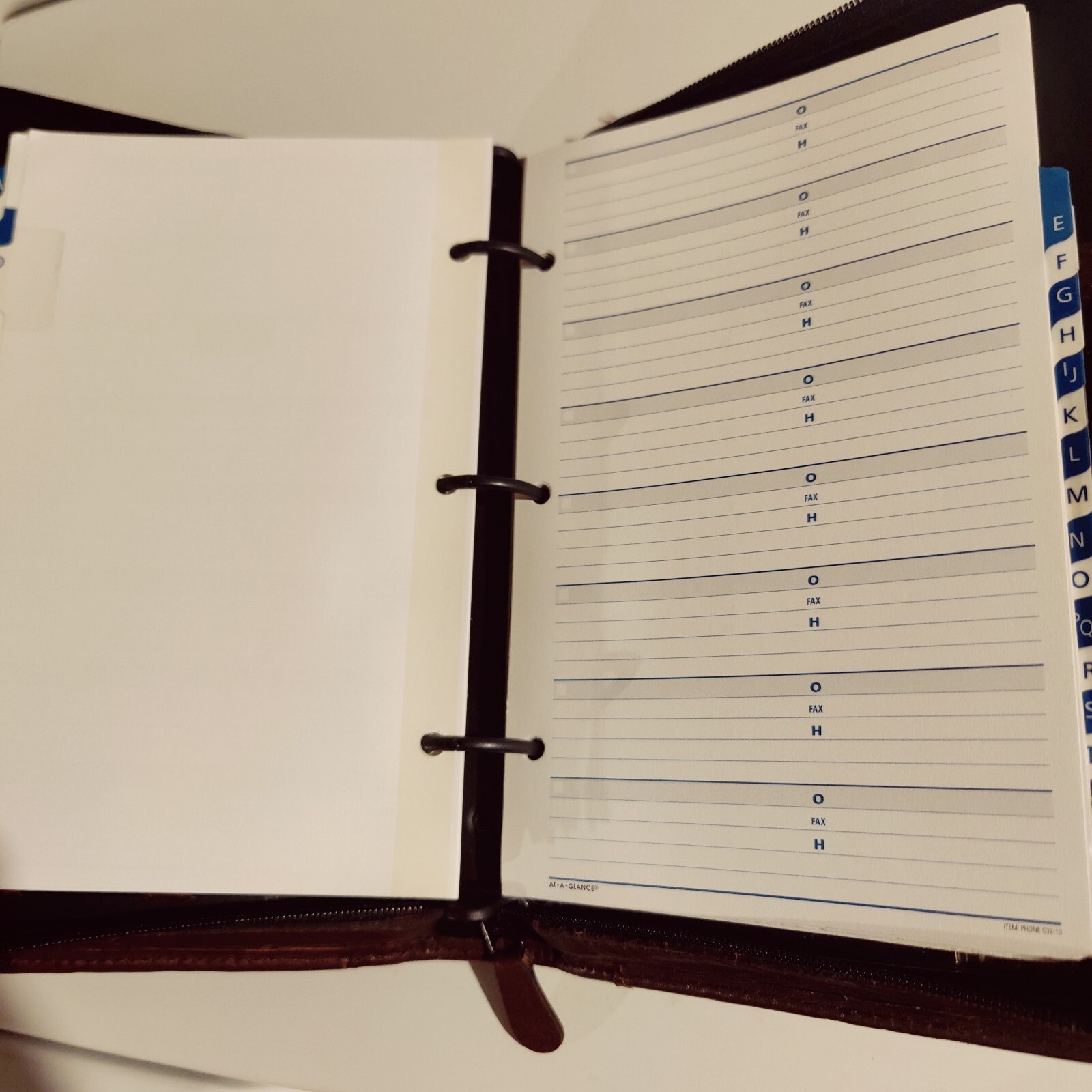 Blank* Vintage Day Planner Address Book Faux Leather Burgundy Time Systems