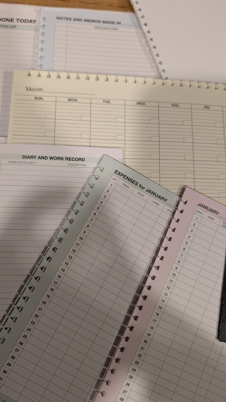Day-Timer Pocket Size 61/2″ x 3″ Additional Add On Pages To Customize
