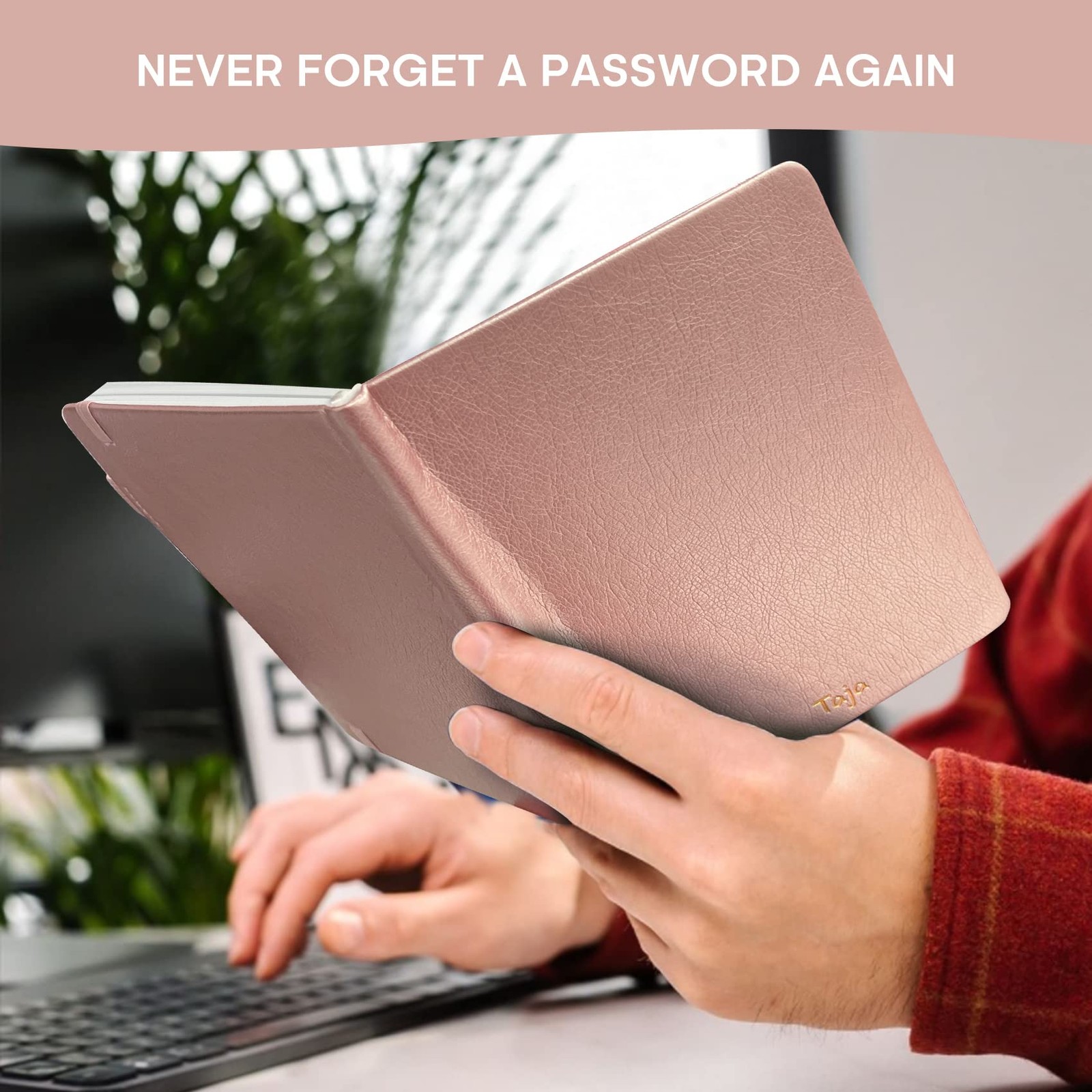 Password Keeper Book with Alphabetical Tabs，Small Password Books for Seniors, Pa