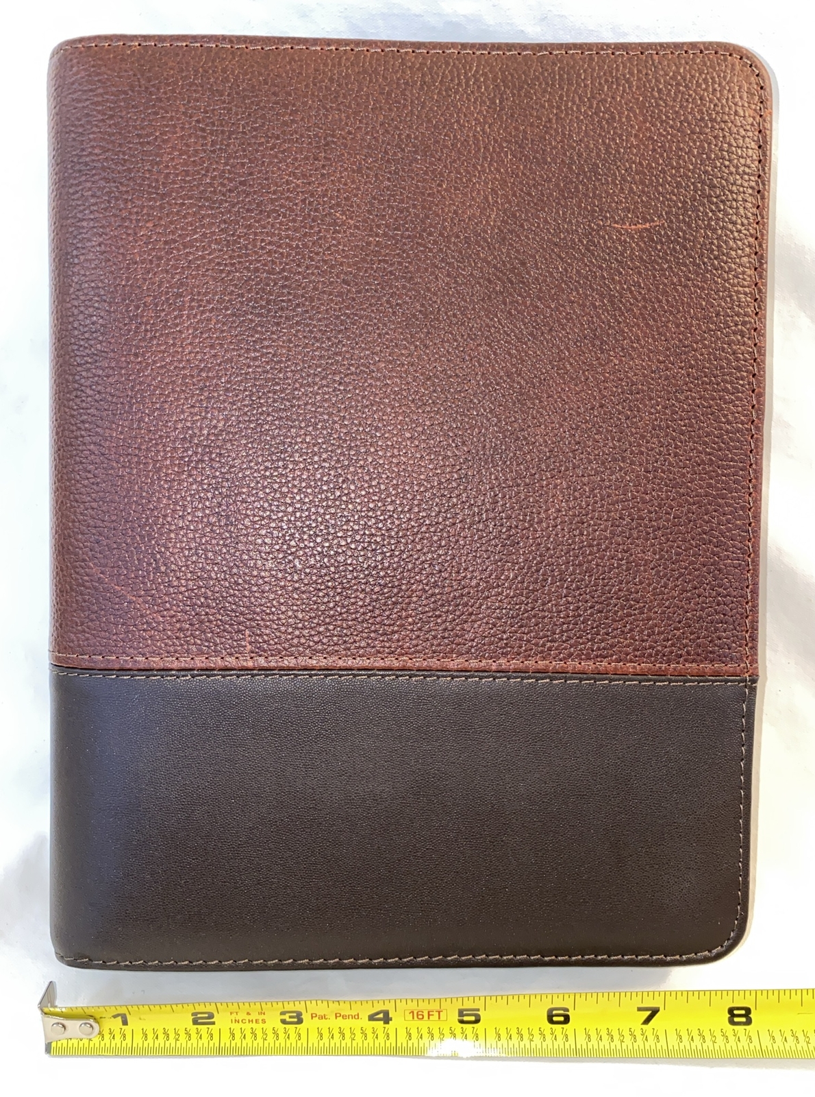 Franklin Covey LOGAN LEATHER OPEN BINDER 8.5”x 11” Chocolate Espresso NO BOX NEW
