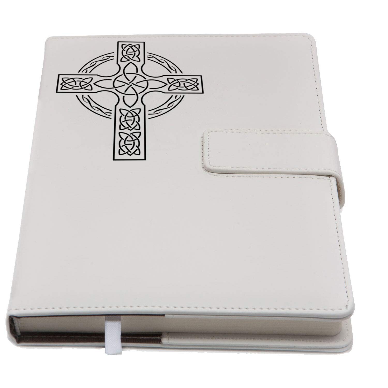 The Celtic Cross Journal | 5×8 Inches, 200 Lined Pages, Magnetic Clasp, Refil…