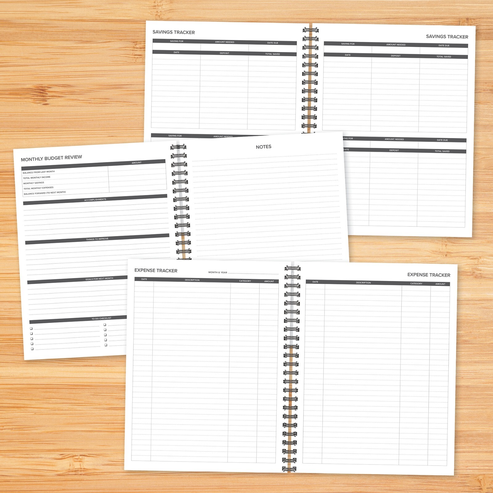 Budget 8.5″ x 11″ Undated Monthly Planner