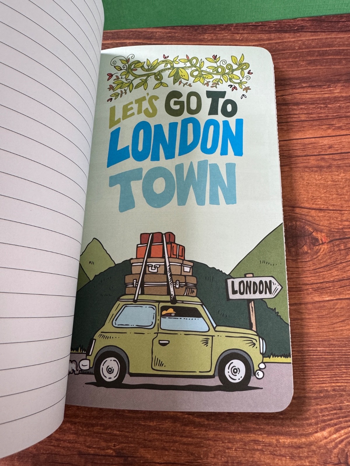 2 NEW Notebooks/ Journals Set – 1 Lined LONDON+ Pictures + 1 PARIS Graph paper.