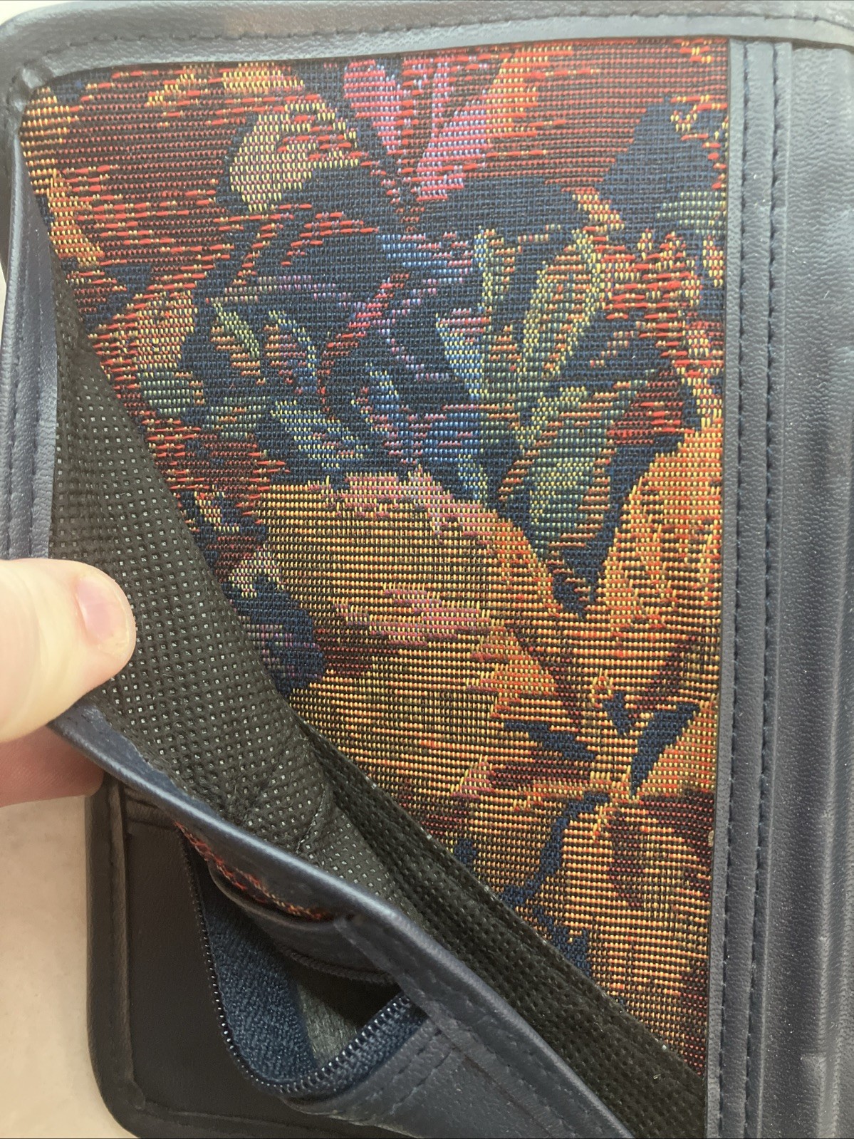 Vintage 90’s Day Runner Floral Tapestry Faux Leather Organizer 6 Ring Planner