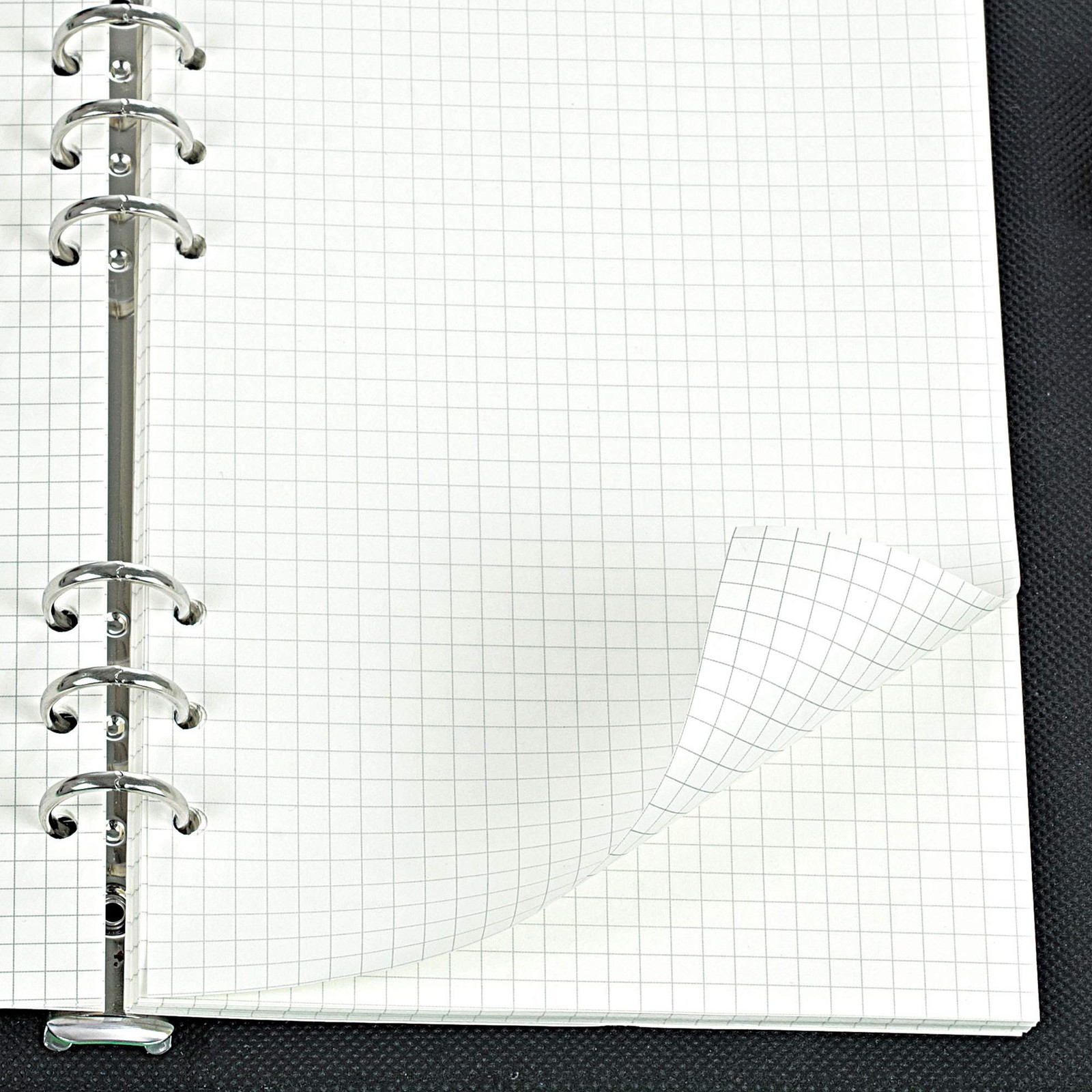 135 Sheets Planner Refill Paper, 210x142mm, 5mm 210x142mm（A5）, creamy color