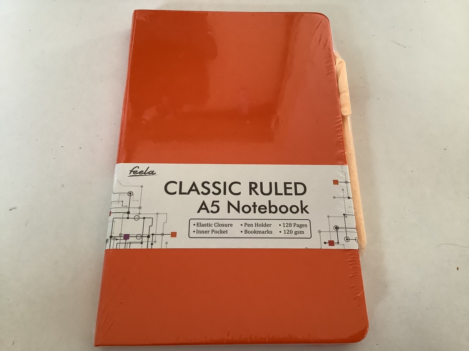 Noteooks Classic A5 Ruled w/Pen Journal, Diary, etc – 8 Colors available