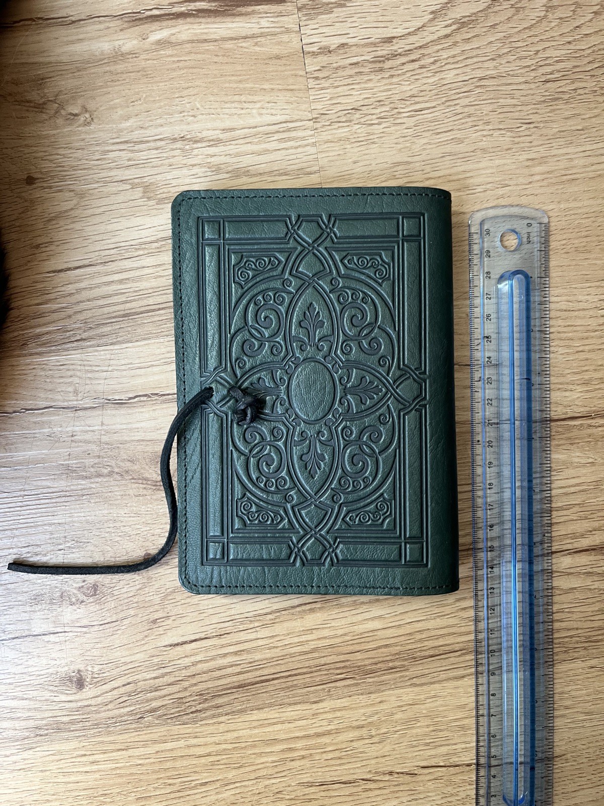 Oberon Design Florentine Small Journal In Green