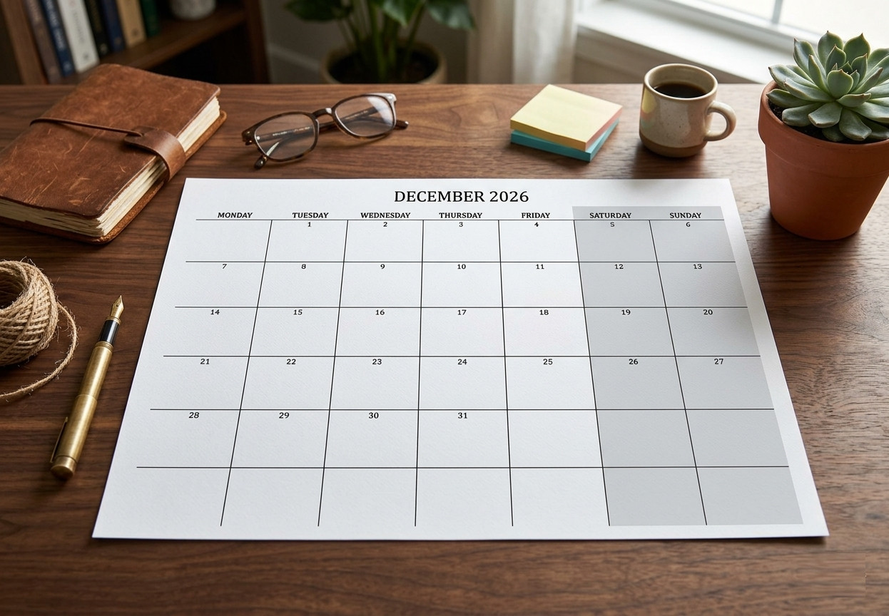 2.99 *ON SALE* 2026 Calendar Printable Landscape,Monthly Planner DOWNLOAD PDF v3