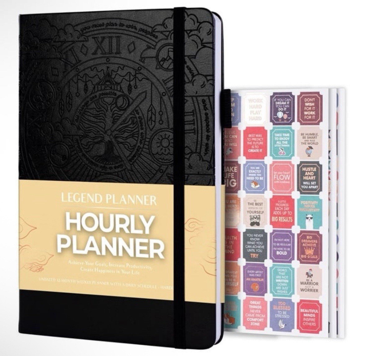 Legend Planner | Hourly Planner 2026 | A5 5.5×8.3 | Black | SEALED