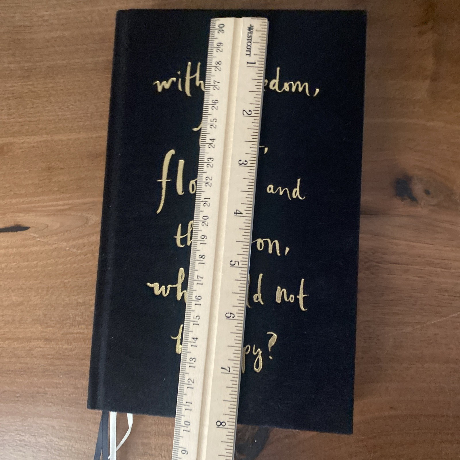 Kate Spade Journal With Quote Black Cover