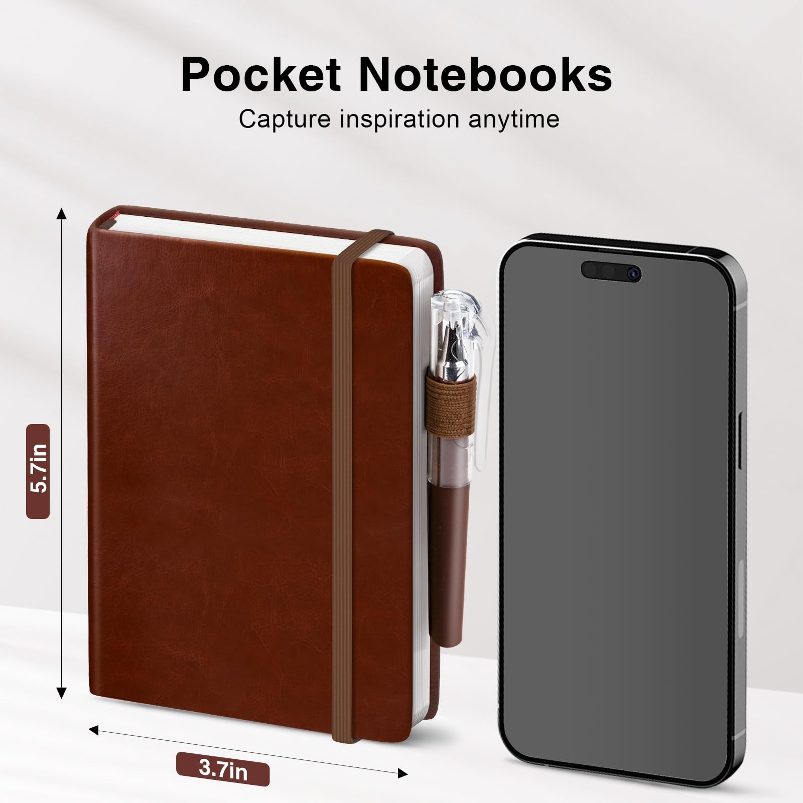 Small Notebook College Ruled, 3 Pack (3 colors) 3.7×5.7 in Pocket Notebook Jo…