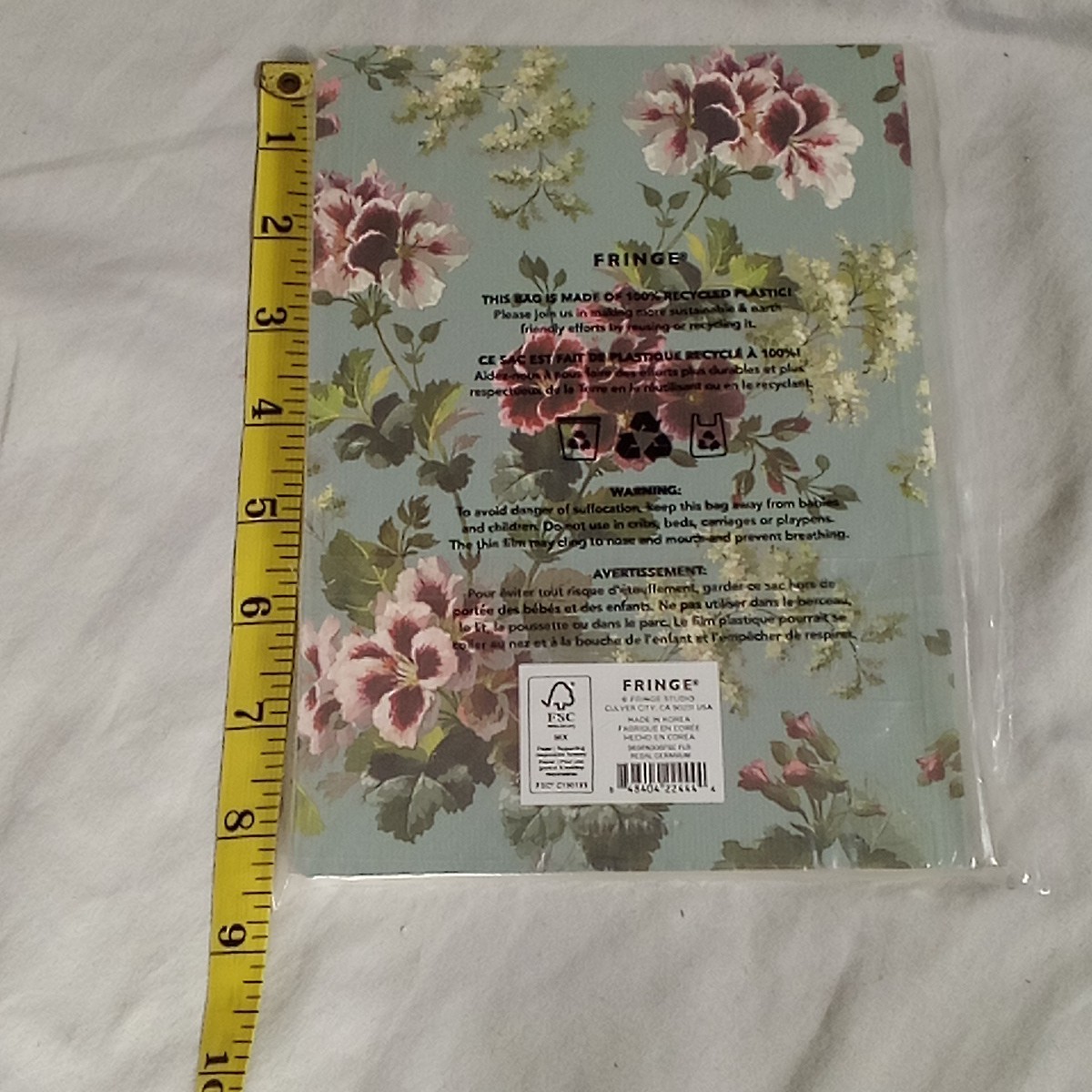 Fringe Studio Geranium & Magnolia Vine Flower Floral Notebook Journal Spiral