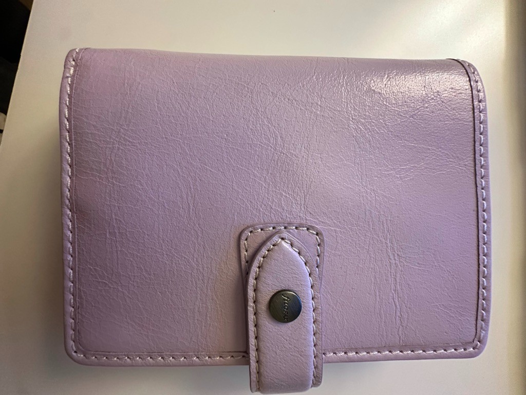NEW FiloFax Malden Pocket Size Organizer Lilac Full Grain Buffalo Leather