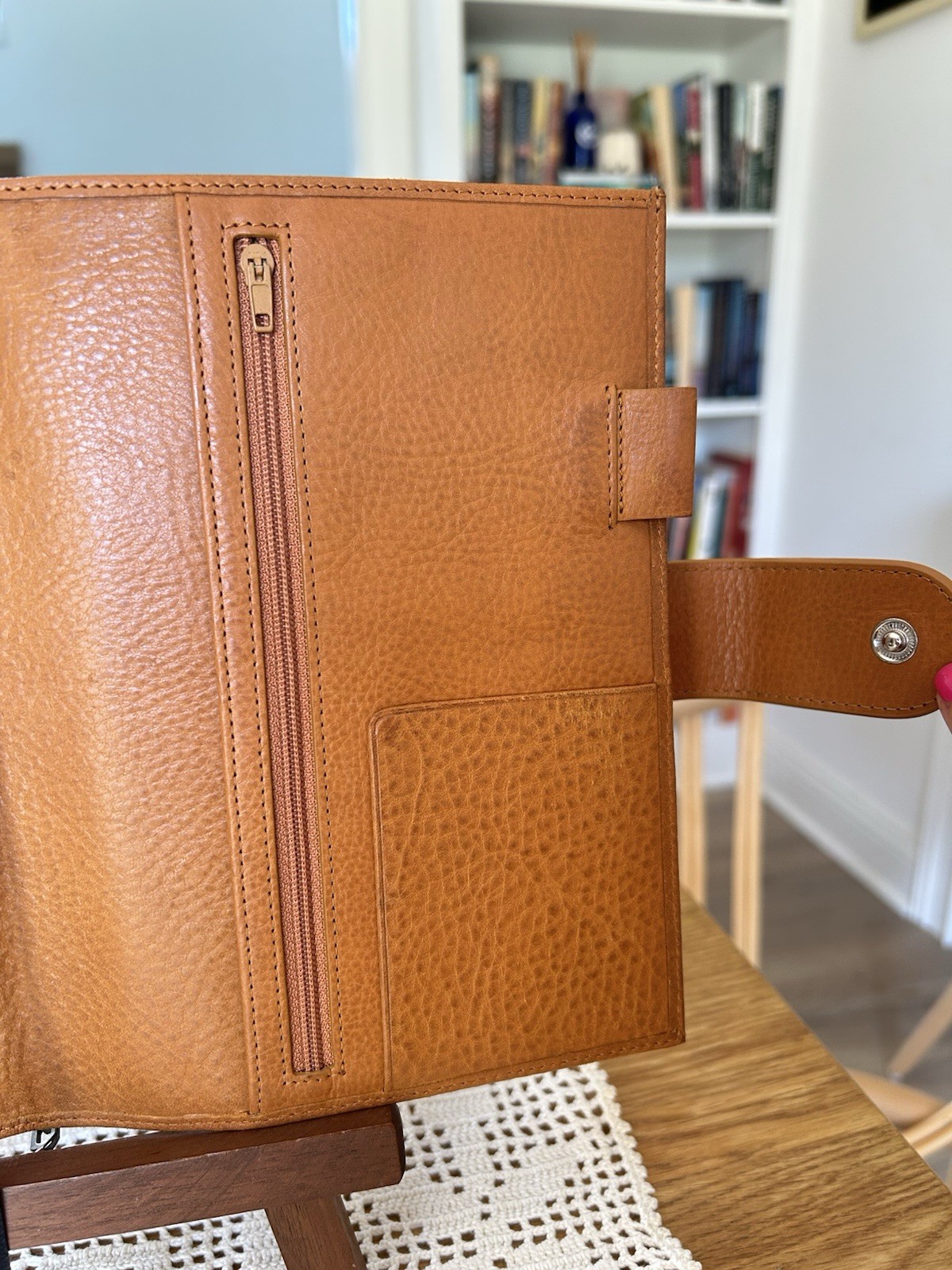 Gillio Appunto B6 Epoca Yellow Notebook Cover GUC Patina Big Back Pocket
