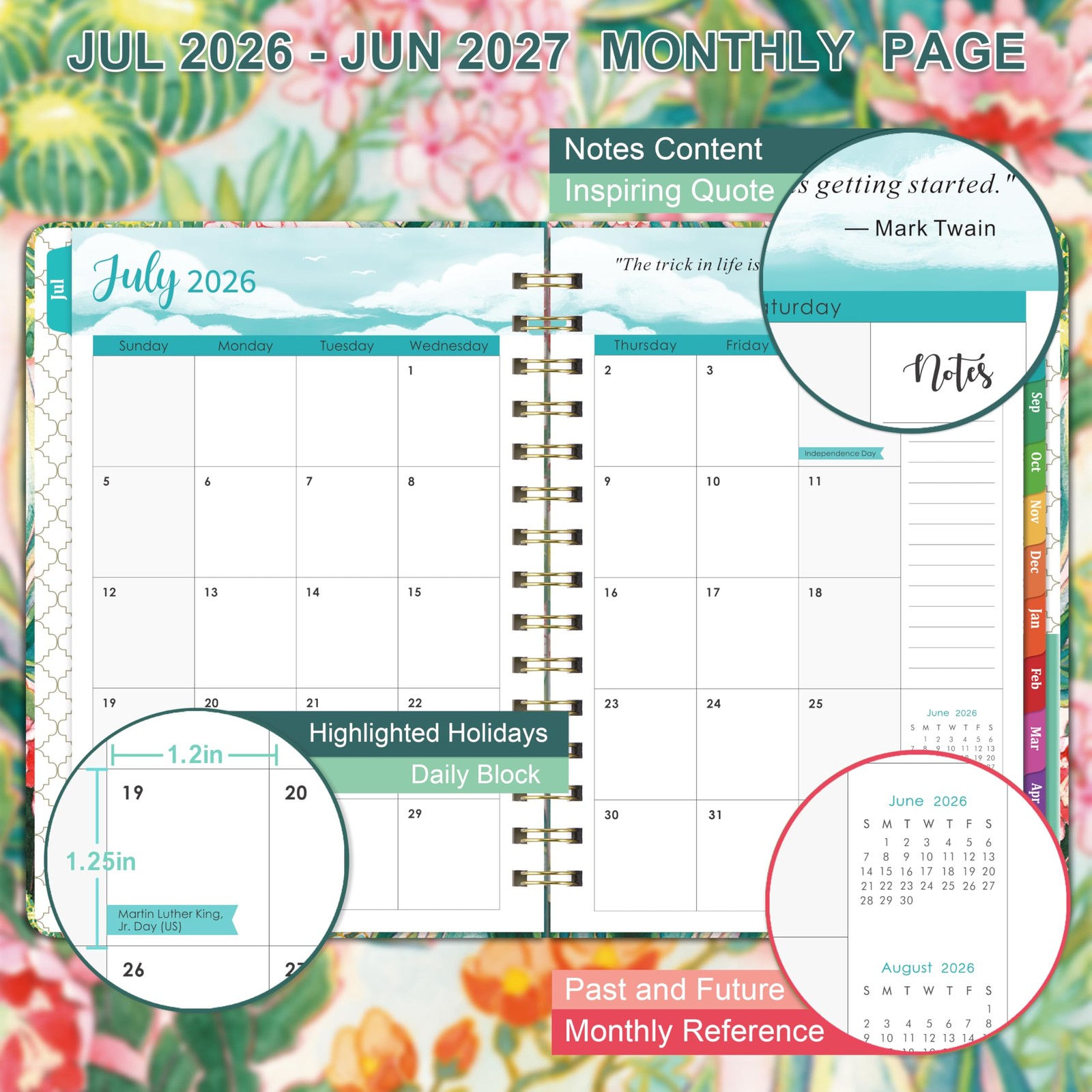 Planner 2025-2026 Weekly and Monthly Planning Book for Student Teacher Supplies