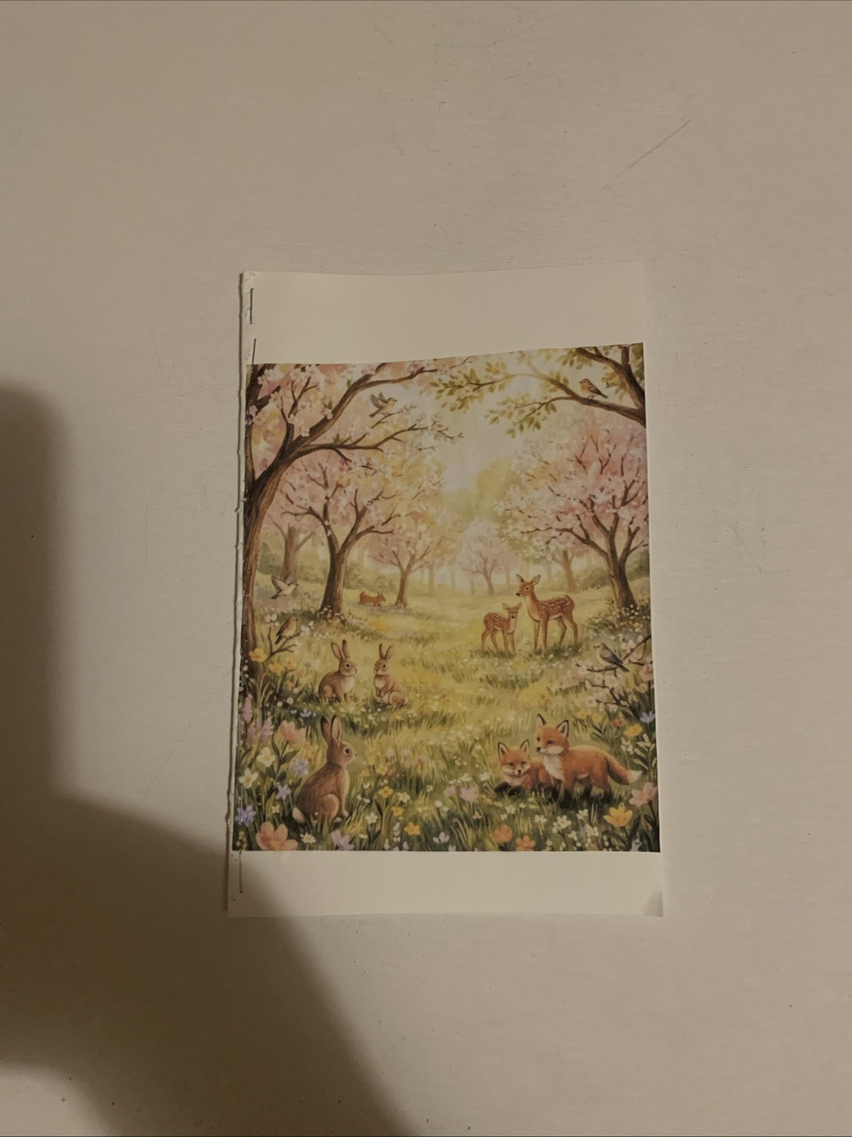 Woodland Meadow Pocket Journal, Handmade Notebook, Lined Writing Diary