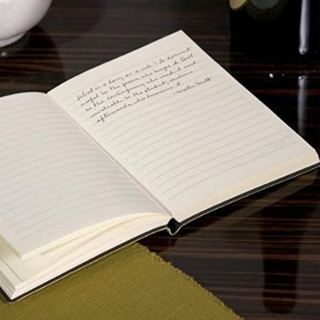 Eccolo Red Embossed Heart Writing Journal Notebook, 256 Lined Pages, Flexible
