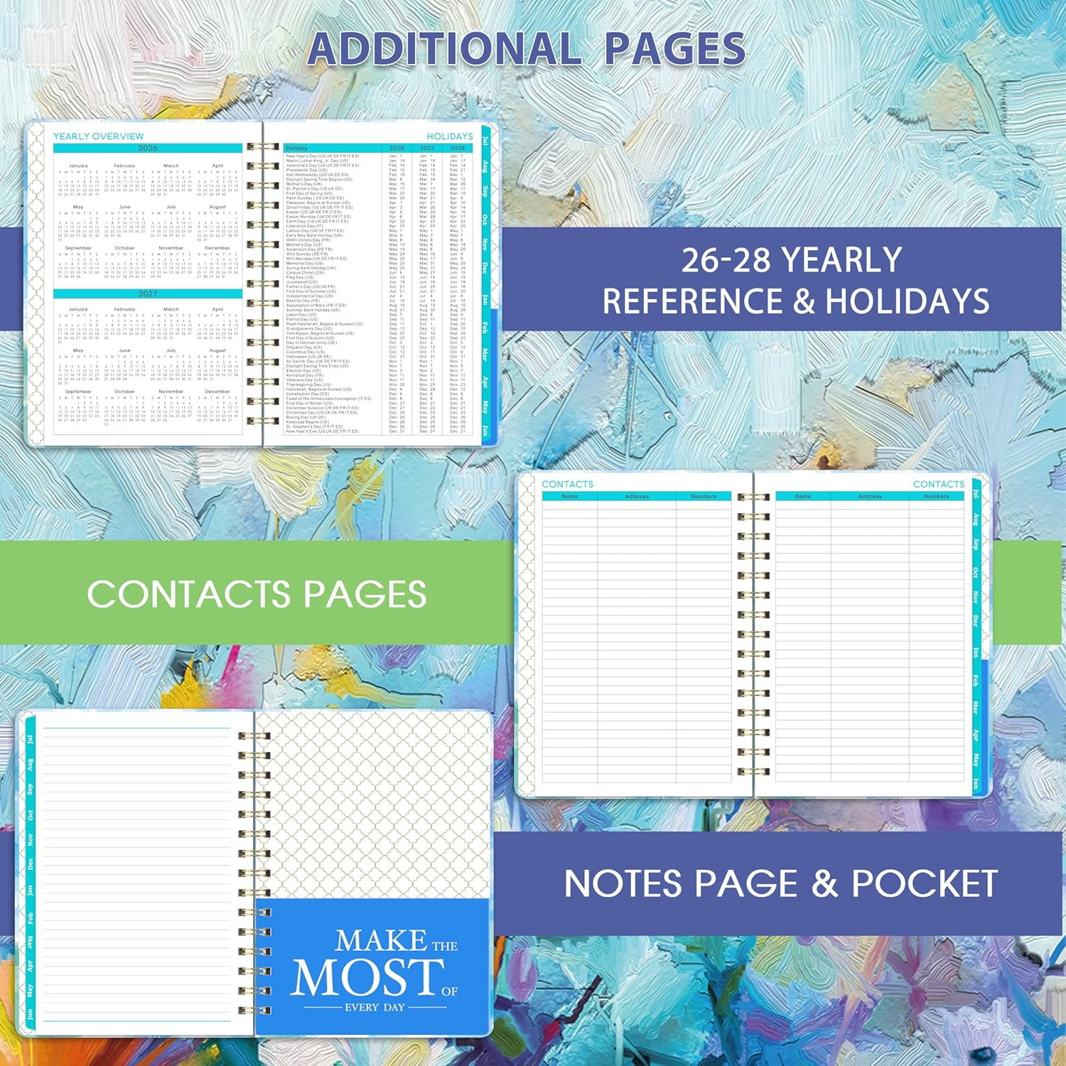 Planner 2026-2027 – 2026-2027 Planner, July 2026 – June 2027, 6.3’’ × 8.4’’, Wee