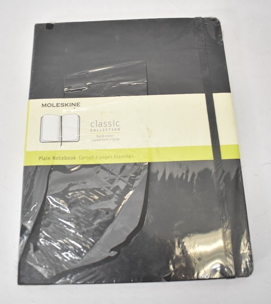 Moleskine Classic Collection Plain Notebook Hard Cover Black X-Large Genuine OEM