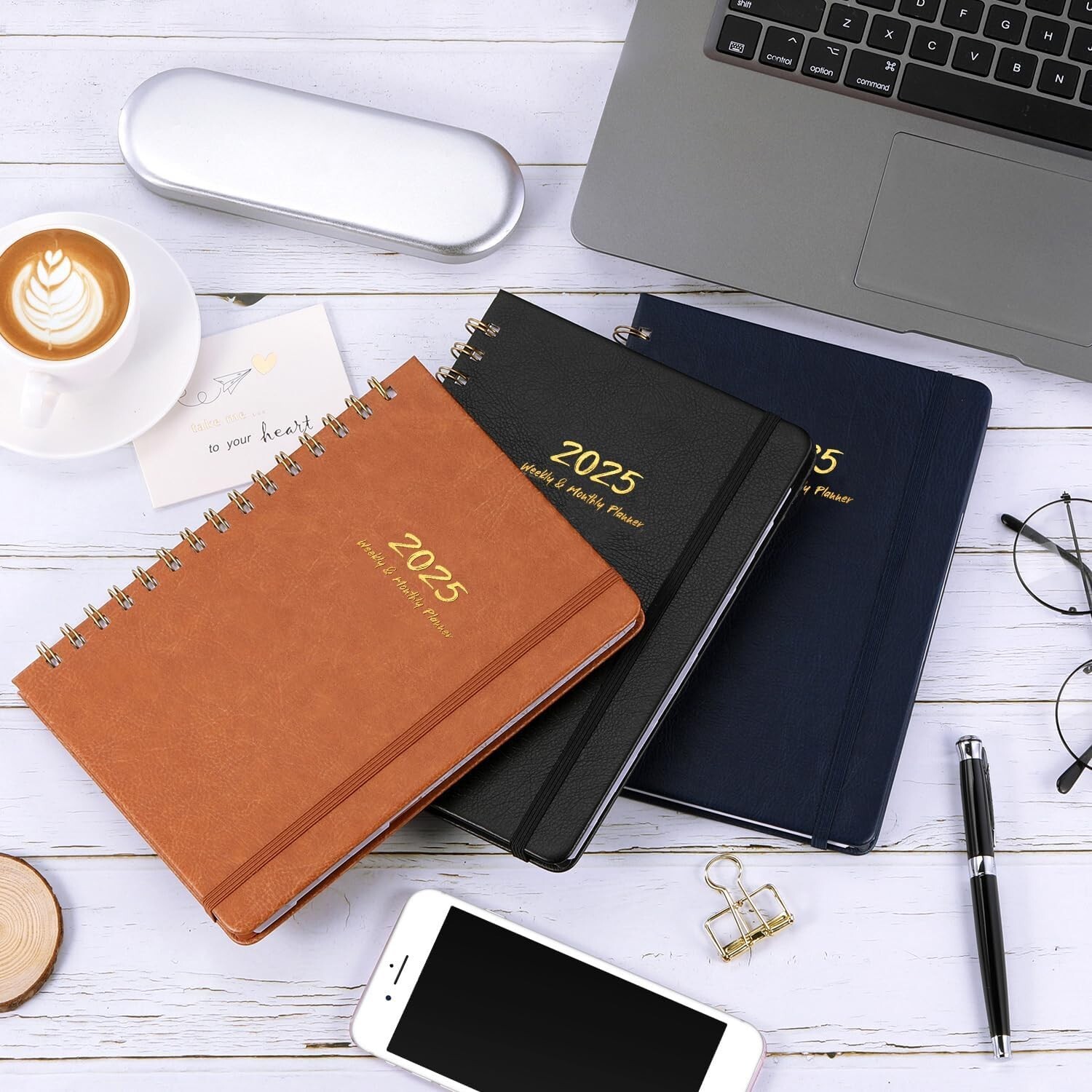Planner 2025 – Weekly & Monthly 2025 Planner with Twin-Wire Binding, JAN 2025 –