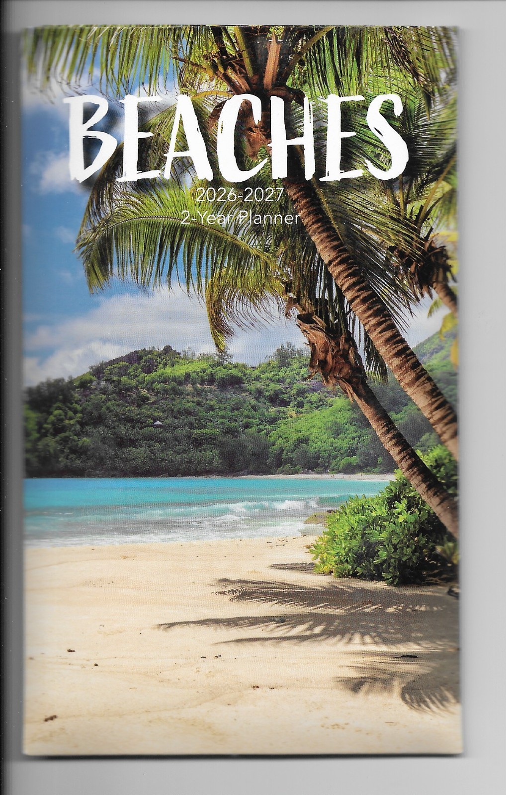 Pocket Calendar 2026-2027 Two Year Monthly Planner 3.5 x 6.5″ BEACHES