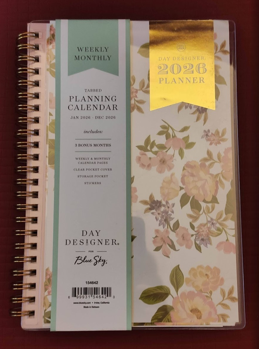 Blue Sky 2026 Planning Calendar Set – Combo – Floral Print – Limited Edition