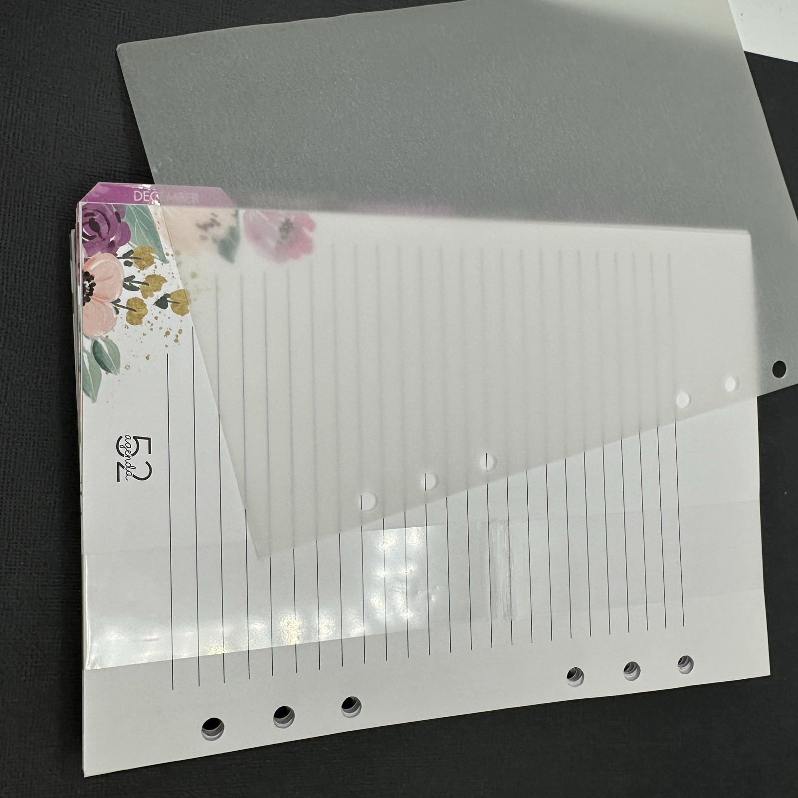 The Paper Studio Agenda 52 Planner Inserts 12 Month 6 Ring Floral 5.75×8.25