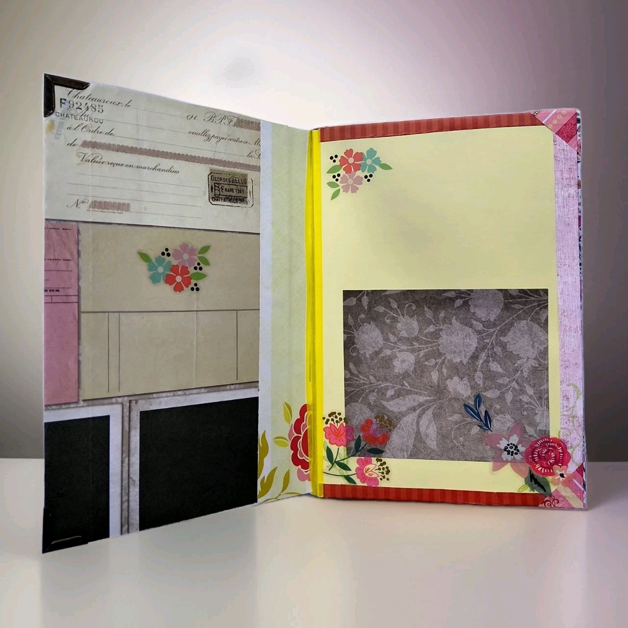 Vintage Theme Naked Journal 32 pages for Memories, Travel Log or Mementos (qs)