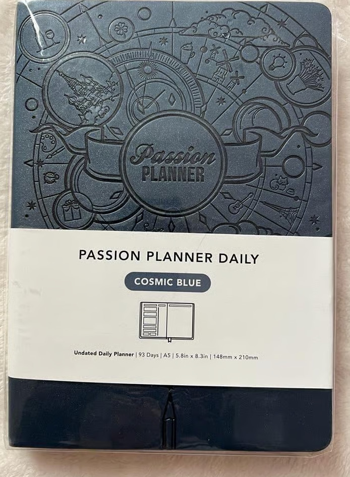 Passion Planner Daily Cosmic Blue 93 Days – UNDATED & NEW + The Career Game Loop