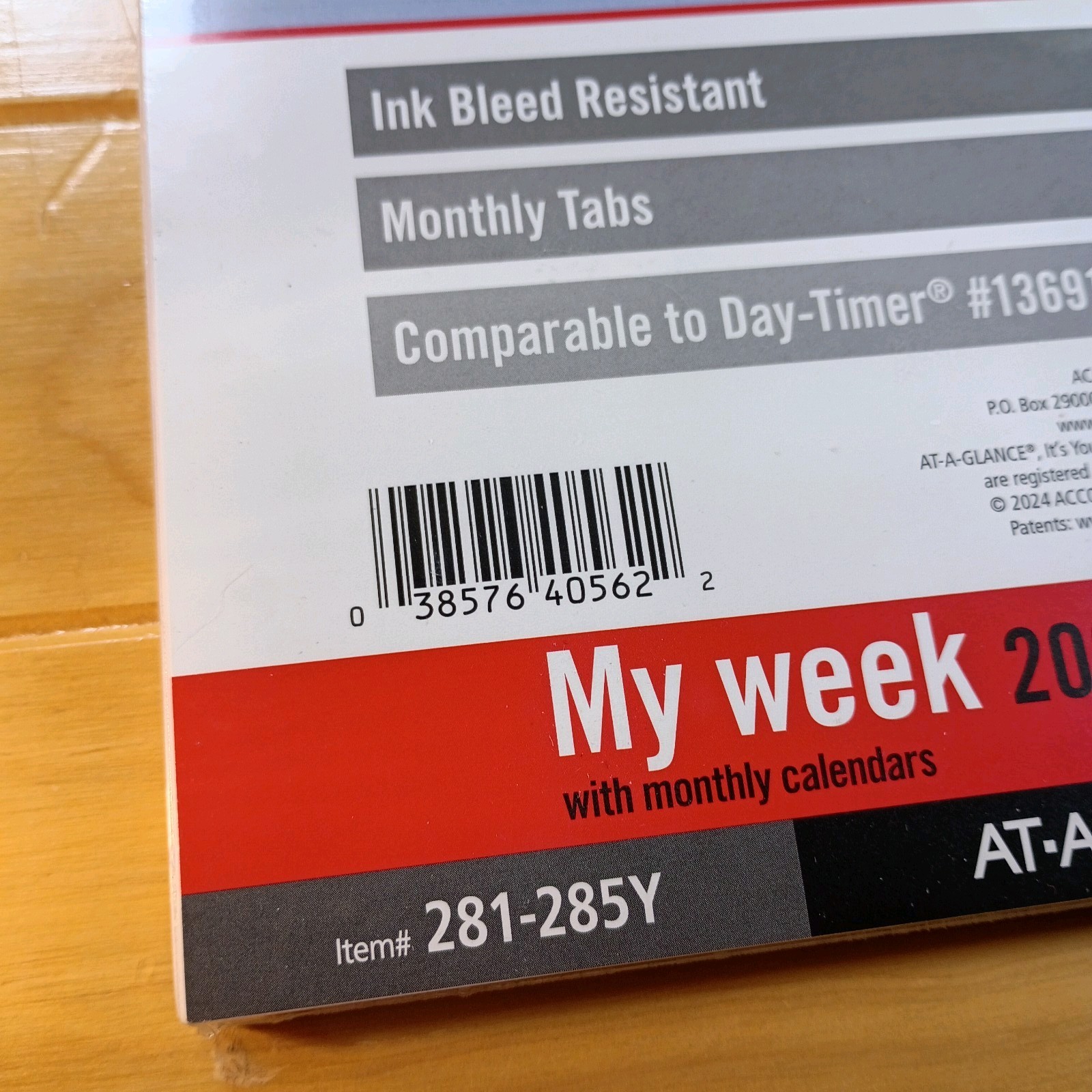 AT-A-GLANCE My Week 2026 Size 4 With Monthly Calendars Item #281-285Y New