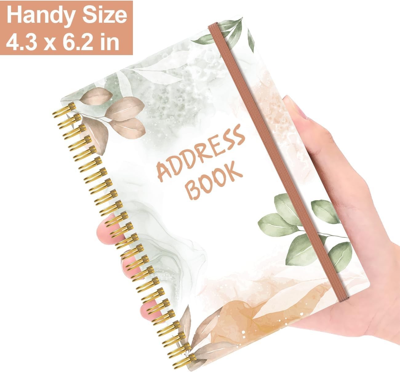 Chic A-Z Tabbed Password Book with High-Quality Pages, 4.3″ x 6.2″ – Gift Ideal